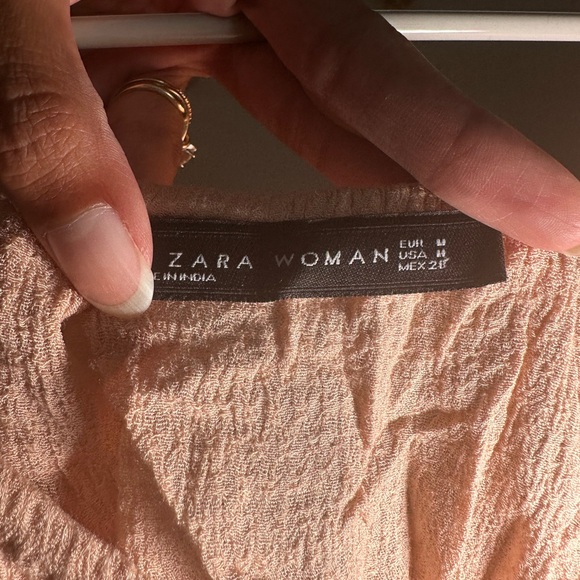 light pink boho zara top - Picture 3 of 3